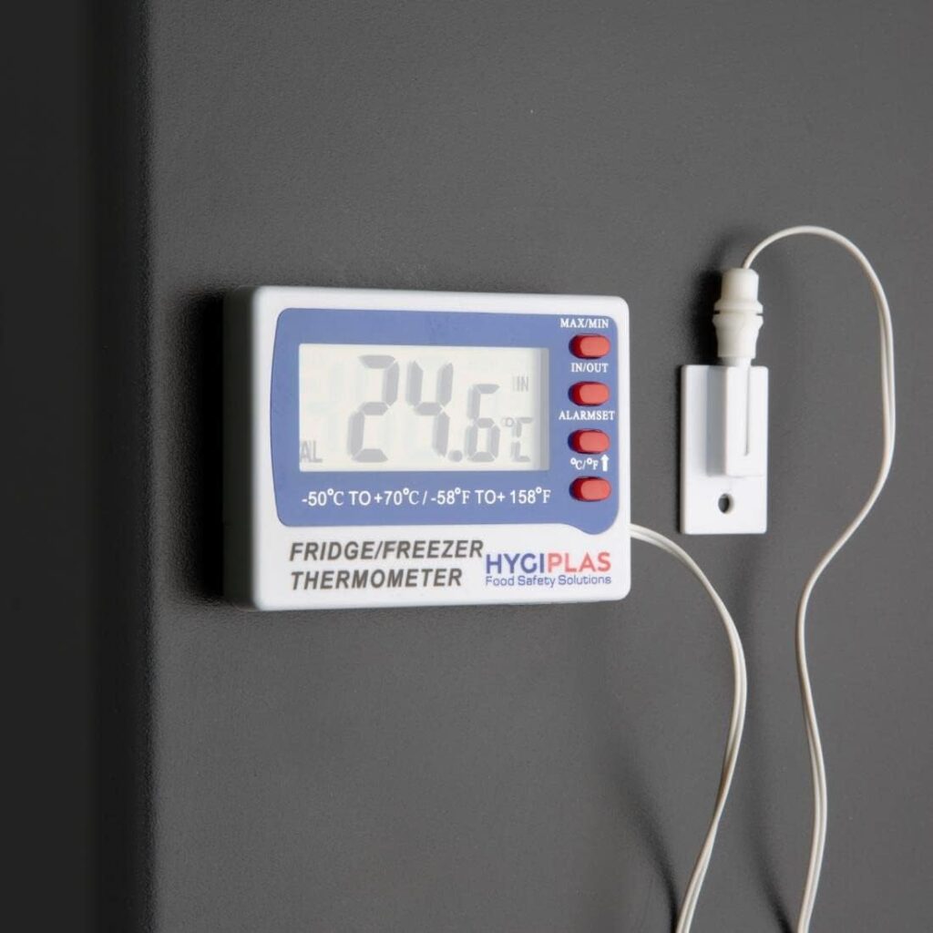 Hygiplas Digital Fridge/Freezer Thermometer 52X73X15mm Temperature Catering