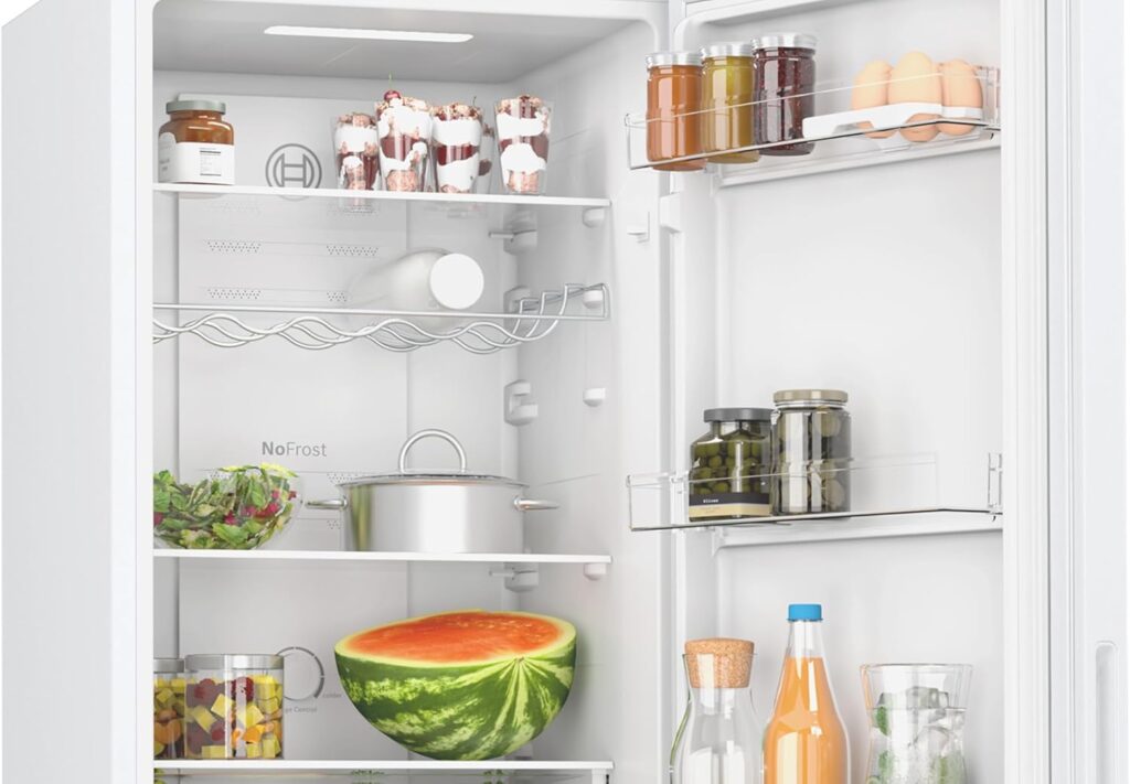 Bosch Home  Kitchen Appliances Bosch KGN27NWEAG Series 2, Free-standing Fridge Freezer with NoFrost, MultiBox LED Lighting 182.4x55 cm           [Energy Class E]