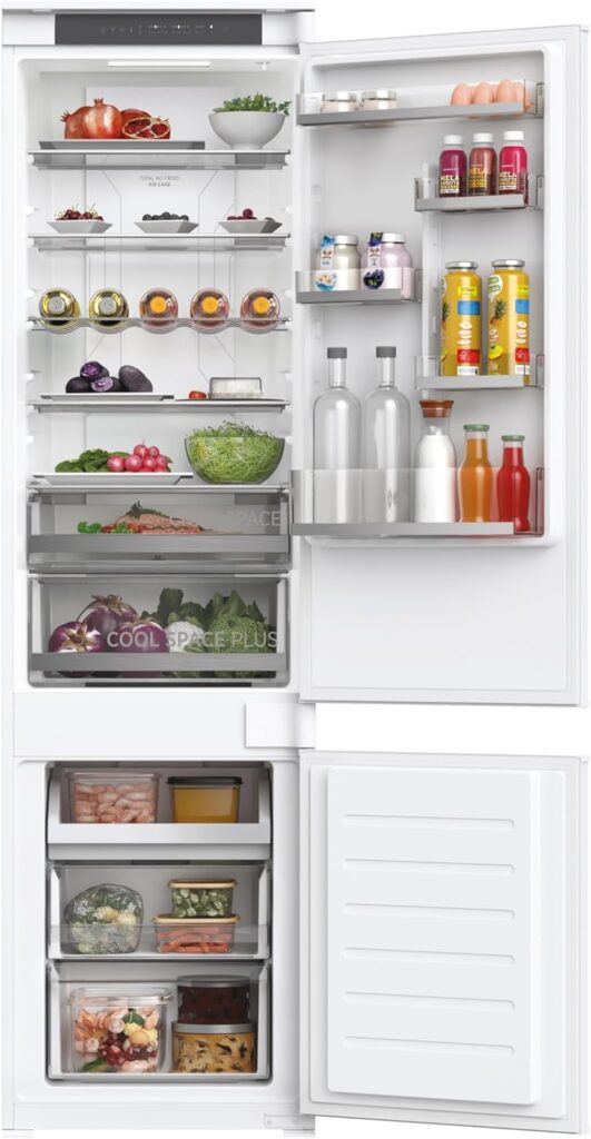 Hoover HOBT5519EWK-1 Integrated Total No Frost Fridge Freezer 281L Total Capacity, 70:30 split, White, E Rated           [Energy Class E]