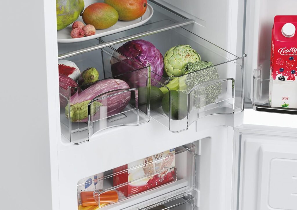 Hoover HOBT5519EWK-1 Integrated Total No Frost Fridge Freezer 281L Total Capacity, 70:30 split, White, E Rated           [Energy Class E]