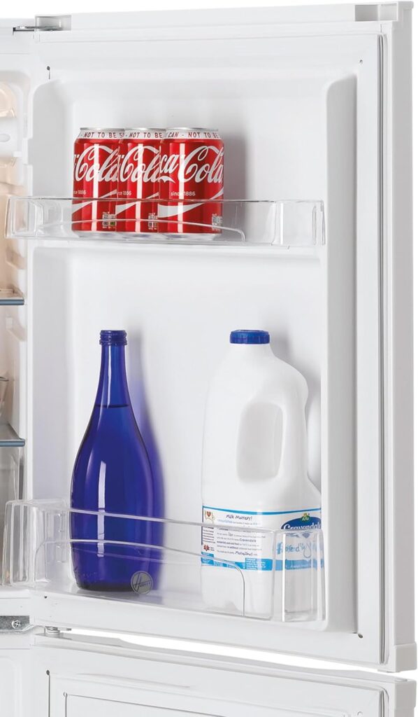 Hoover HSC536W-80N Wide Fridge Freezer, 55 cm, 185 L Capacity, White, F Rated           [Energy Class F]