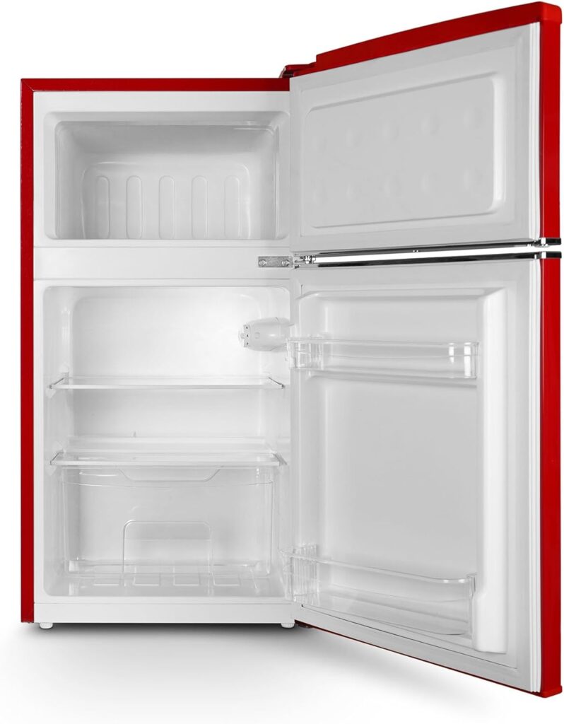 MAB2035ER Red Retro Undercounter Fridge Freezer