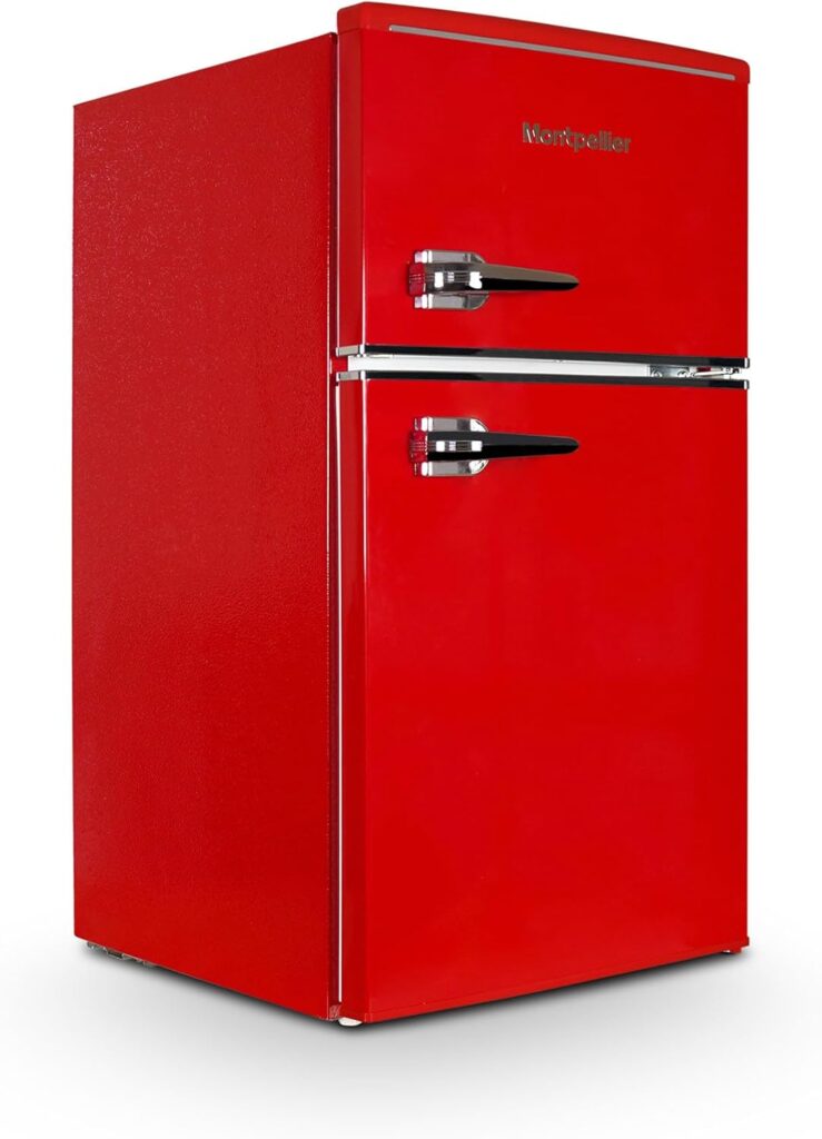 MAB2035ER Red Retro Undercounter Fridge Freezer