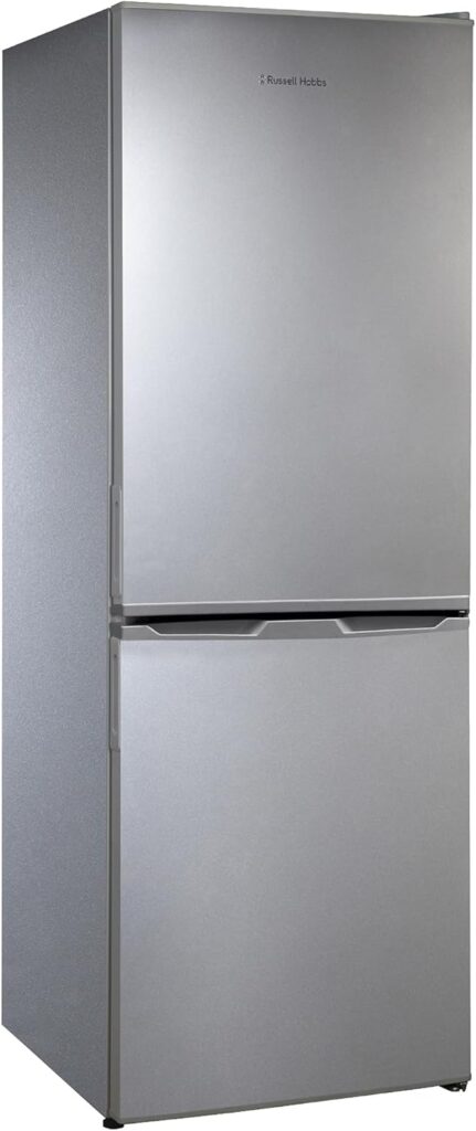 Russell Hobbs Fridge Freezer Low Frost Silver 60/40, 174 Total Capacity, Freestanding 50cm Wide 145cm High, Fast Freeze, Adjustable Thermostat, 2 Year Guarantee RH145FF501E1S           [Energy Class E]