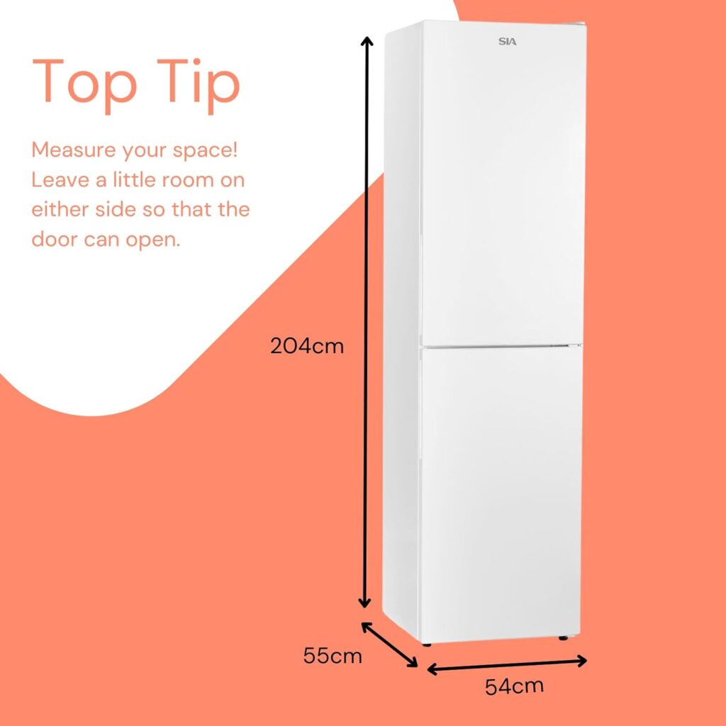 SFF17654SE 50/50 Split Freestanding 252L Combi Fridge Freezer with 4* Freezer Compartment in Silver, Low Frost, Electronic Temperature Control, E Rated, Includes 2 Years Parts  Labour Warranty           [Energy Class E]