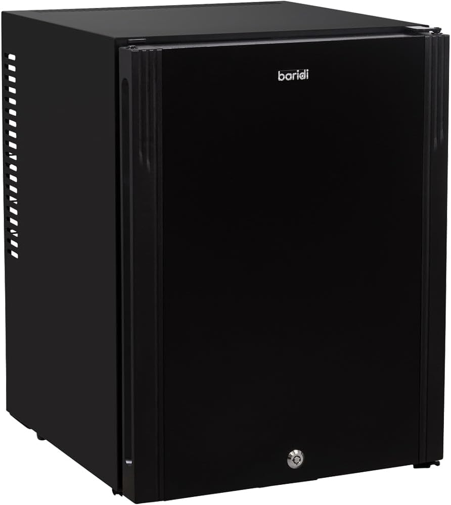 35L Under Counter Wine Beer Drinks Fridge Cooler - Bedroom Snacks Fridge Black