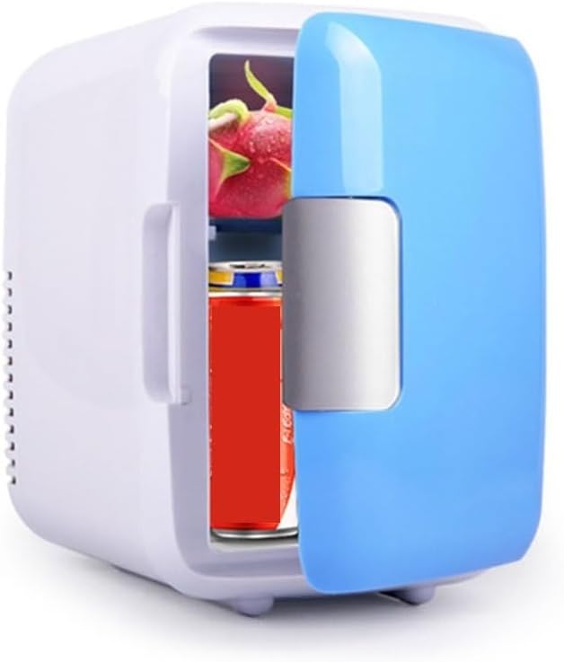 4 L Mini Fridge With Cooling And Warming Function Electric Reefer Refrigerator Portable Compact Personal Fridge AC+DC Power Compatibility For Bedroom, Office, Car, Dorm Makeup Skincare Fridge ( Color