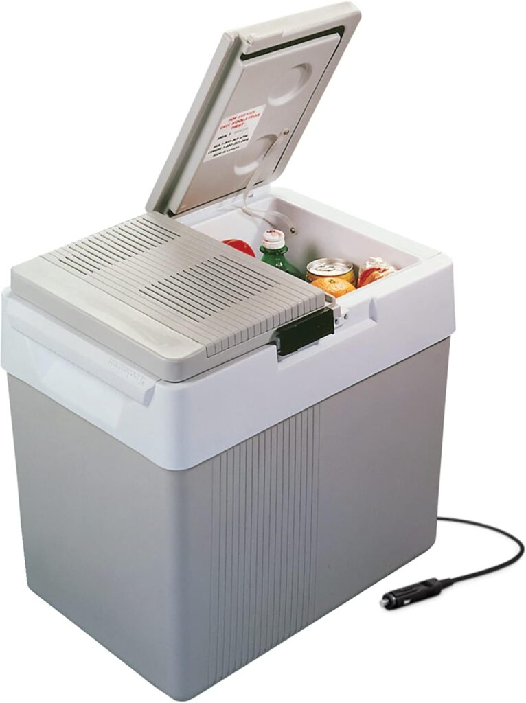 Cool Box 31L Electric Iceless Cooler Car Mini Fridge Refrigerator Hot and Cold Function Summer Cool Insulated Cooler Box Cool Bags for Camping Picnics Travels Keep Food Drinks Chill Grey           [Energy Class A]