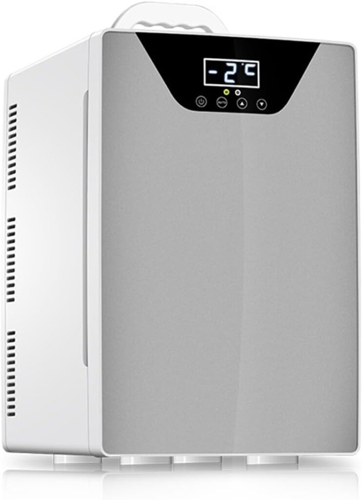Refrigerator, Portable Thermoelectric Cooler  Warmer with LCD Temperature Display for Cosmetics, Office  Car
