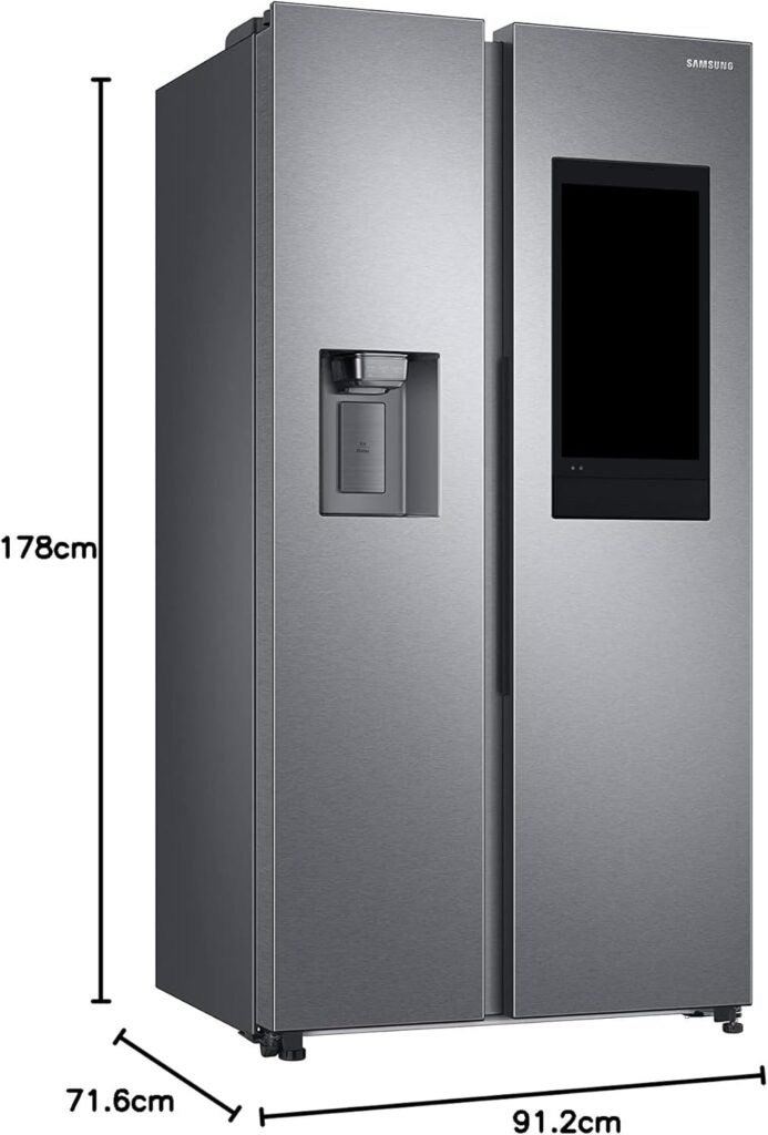 Samsung American Style Fridge Freezer - Family Hub Fridge Freezer 591 lt RS6HA8891SL/EU           [Energy Class E]