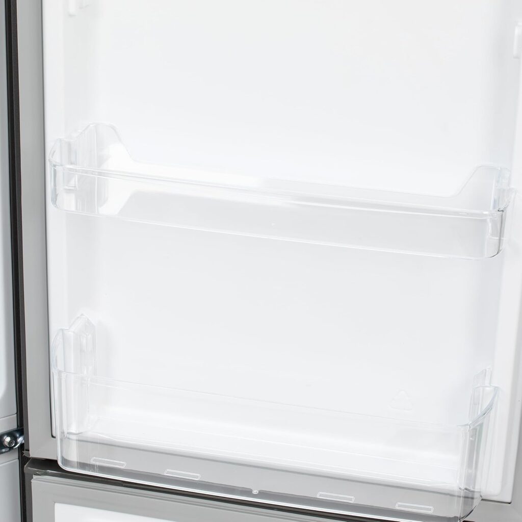 Willow WFF157G 157L Freestanding 70/30 Fridge Freezer with Adjustable Thermostat, Mark-Proof Finish, Low Frost Small Refrigerator – Grey           [Energy Class E]