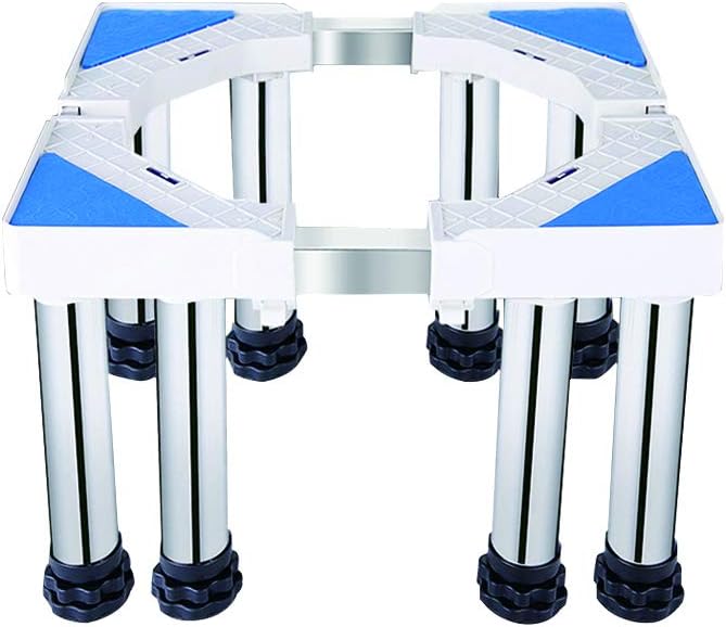 -Brackets Base Adjustable Fridge Stand Heavy Duty Stand Pedestal for Washinghine and Dryer Anti-Vibration Refrigerator Holder Bracket Height 29-32Cm for Cookers, Under Counter Ice Maker/8Legs/29-