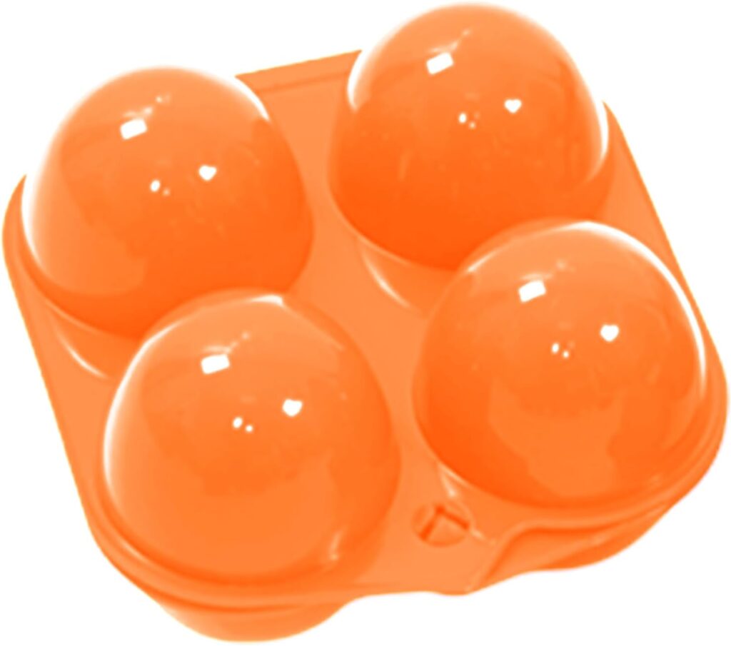 Egg Carrier - Reusable Egg Box | Grid Packaging Food Tray Organizer For Home Fridge Travel Cooking Counter