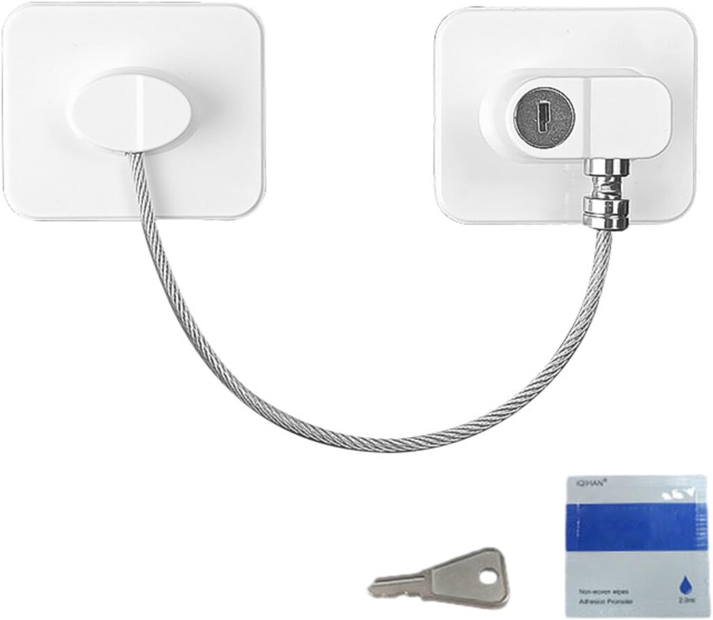 FUXIU Child for Fridge and No Drilling Needed Multifunctional Home Limiter Latches Childproof