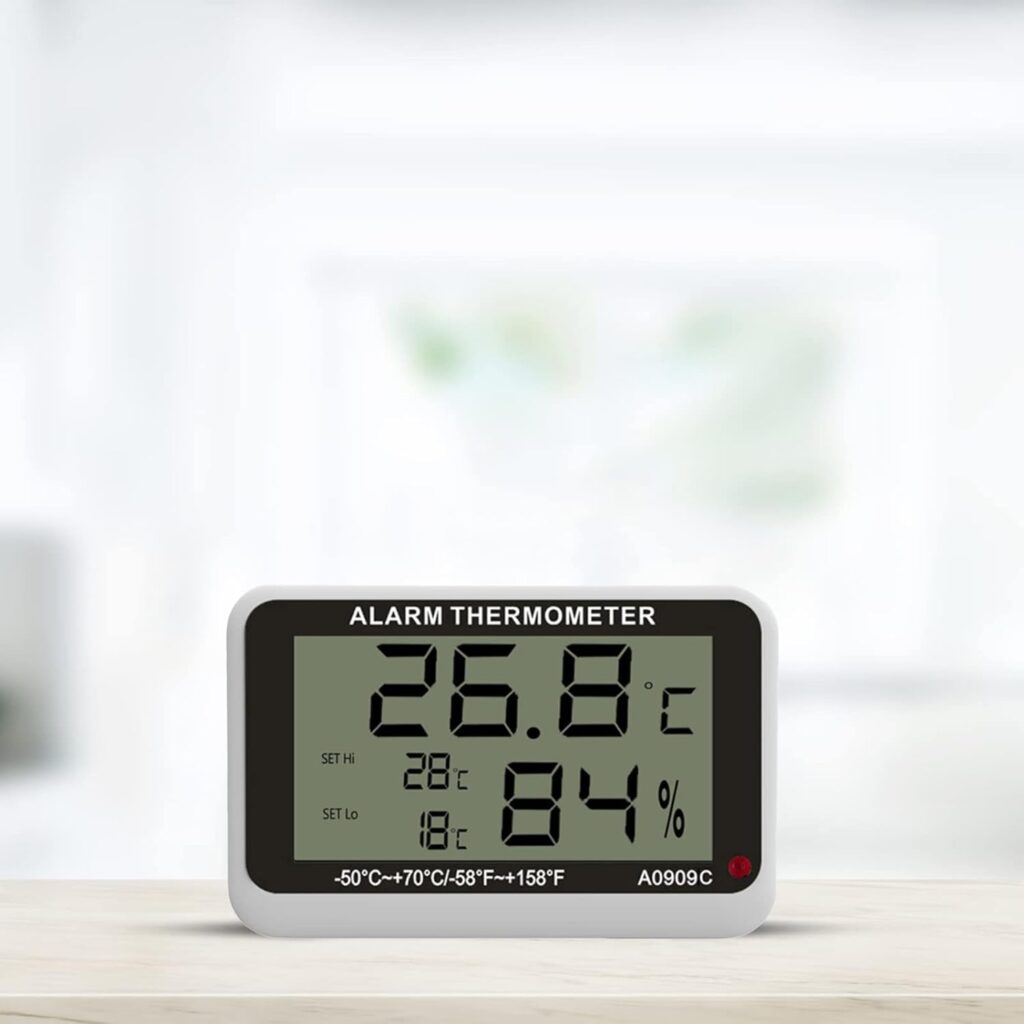 FUXIU Digital Hygrometer Indoor Thermometer Room Thermometer and Humidity Gauge with Temperature Humidity Magnetic