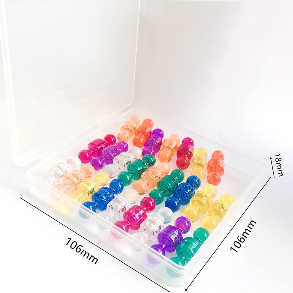 FUXIU Flexible Push Pin Magnets Thumbtacks Color/Office Home School Classroom Supplies