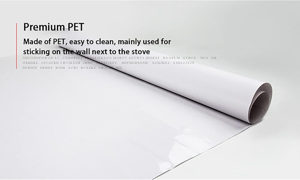 FXNFXLA Kitchen Transparent Oil Proof Waterproof Sticker, Backsplash Wall Protector, for Countertop Cabinet Drawer Liner Shelf Liner, 60 * 90cm, 5PCS