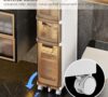 Narrow Slim Rolling Storage Cart Review
