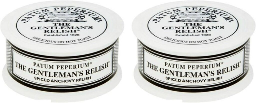 Patum Peperium The Gentlemans Relish | Savoury Spiced Anchovy Relish | Anchovy paste | umami paste| Gentlemens relish | Chefs larder | 71g (Pack of 2)
