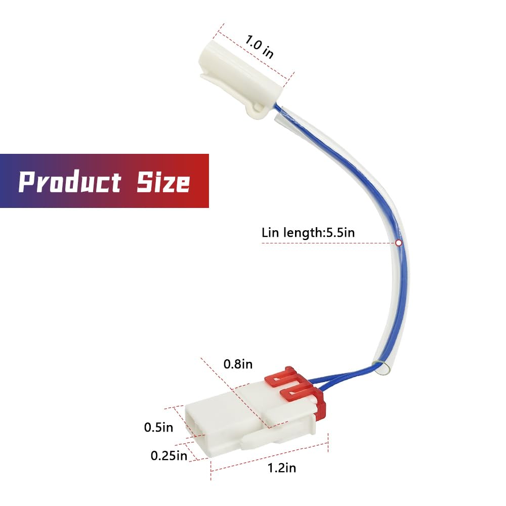 SIIMOO Refrigerator Defrost Sensor Fit for Kenmore Larder Fridge Daewoo Refrigerator Defrost Sensor Replace 3014808900 60148-0003400-01