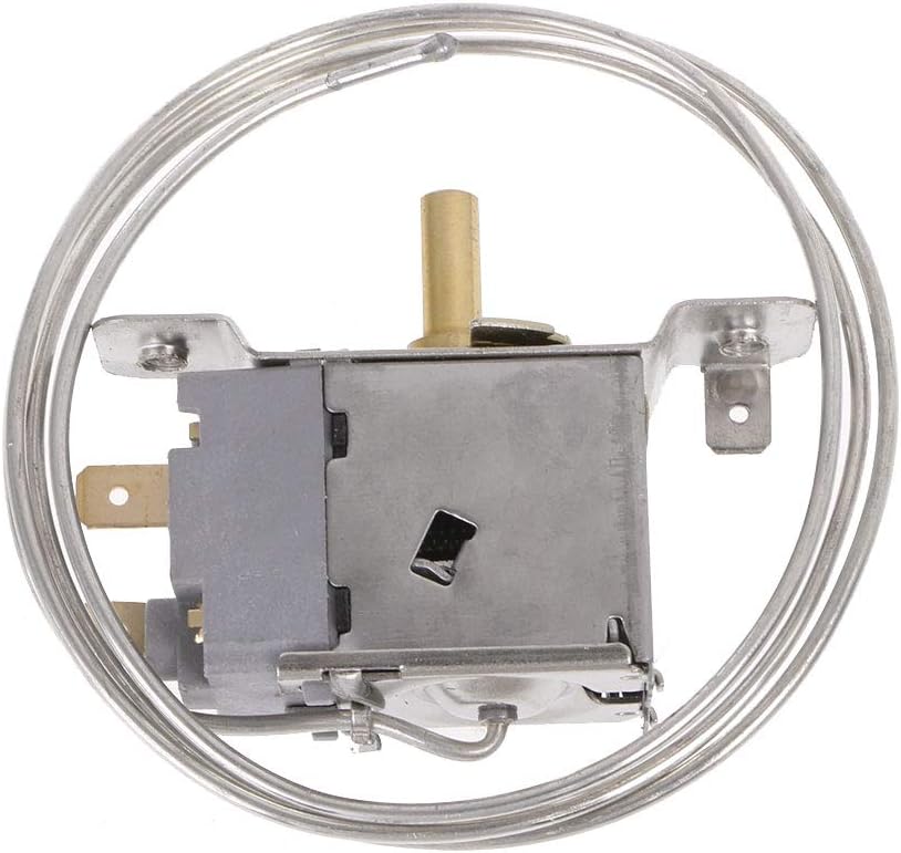 Swetopq 2Pin Refrigerator Thermostat Household Metal Temperature Controller for Refrigerator 18-L/WDF20-L/WDF19-K/WDF22-L