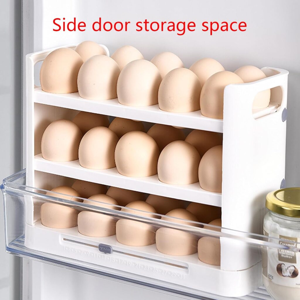 Swetopq Fridge Keeping Cases Holder Storage Container Large Capacity Refrigerator Tray Easy To Use