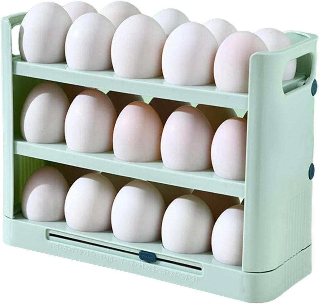 Swetopq Fridge Keeping Cases Holder Storage Container Large Capacity Refrigerator Tray Easy To Use