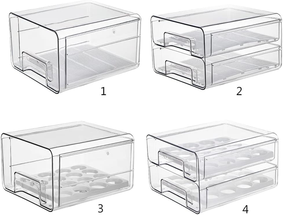 Swetopq Refrigerator Drawer Storage Box Fruit Storage Box Refrigerator Shelf Storage Box Container