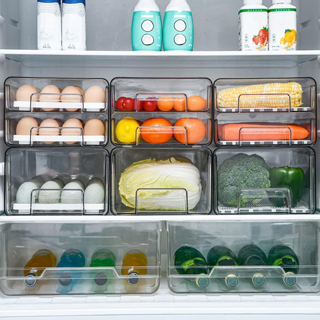 Swetopq Refrigerator Drawer Storage Box Fruit Storage Box Refrigerator Shelf Storage Box Container