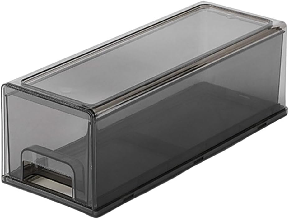 Swetopq Stackable Fridge Storage Containers Refrigerator Storage Case Clear Refrigerator Drawers for Kitchen and Office Supplies