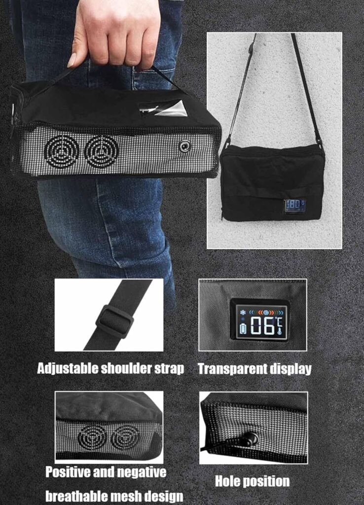 Portable Refrigerator For Insulin Small Medicine Refrigeration Compact Medical Fridge Car Travel Cooling Case 0-18°C Adjust Battery Powered