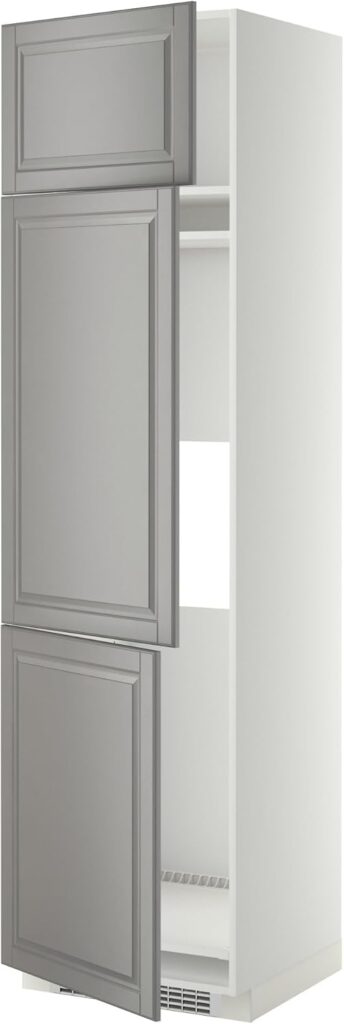 ProTuning METOD High cab f fridge/freezer w 3 doors, white/Bodbyn grey, 60x60x220 cm ProTuning METOD High cab f fridge/freezer w 3 doors, white/Bodbyn grey, 60x60x220 cm