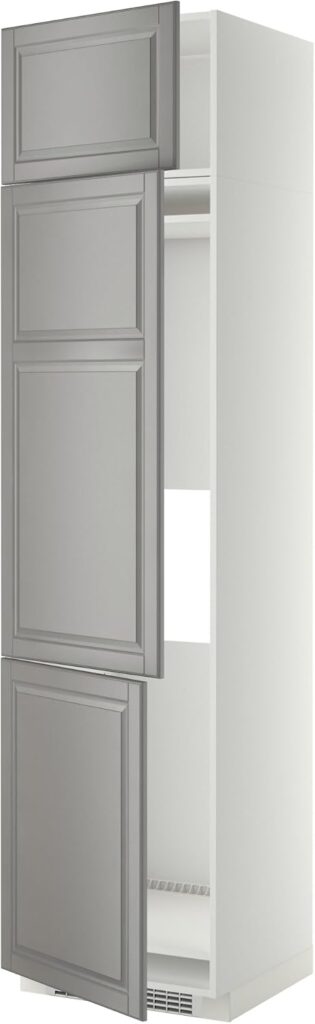 ProTuning METOD High cab f fridge/freezer w 3 doors, white/Bodbyn grey, 60x60x240 cm