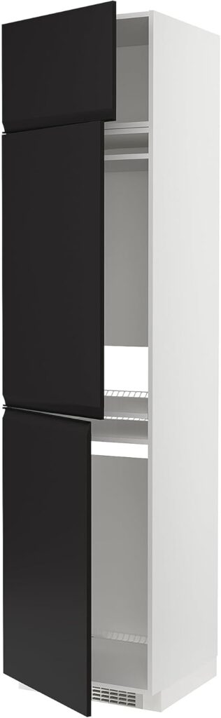 ProTuning METOD High cab f fridge/freezer w 3 doors, white/Upplöv matt anthracite, 60x60x240 cm