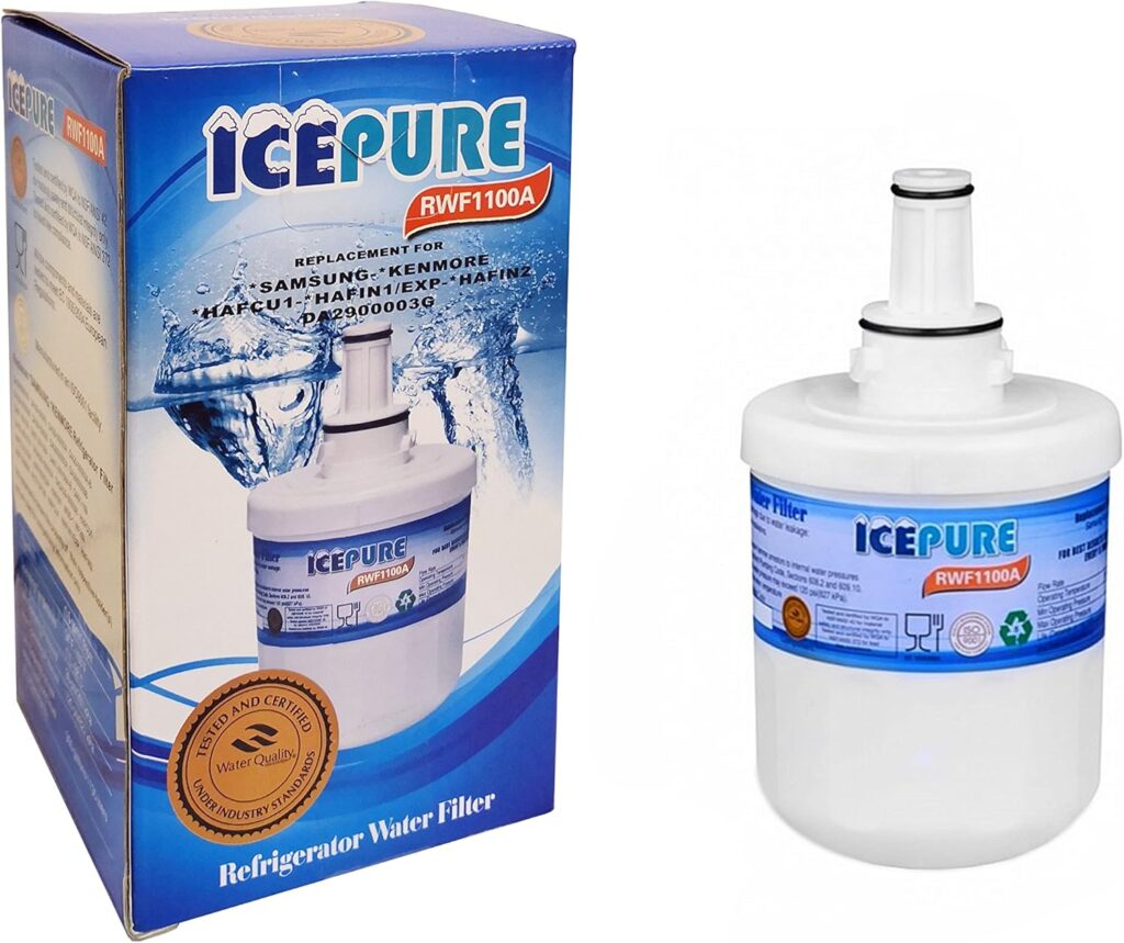 Replacement Compatible Fridge Ice Water Filter Cartridge for Samsung Aqua Pure Plus RSG5DURS RSG5DURS1 Refrigerators - American Style - Side by Side - Fridge Freezers