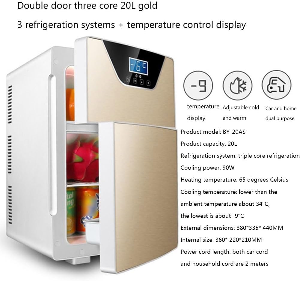 20 L Mini Fridge For Bedrooms Portable Small Refrigerator With Hot And Cold Setting Low Operating Noise AC+DC Power Compatibility Mini Fridge/Tabletop Fridge For Cars, Homes, Offices, And Dorms ( Size 20 L Mini Fridge For Bedrooms Portable Small Refrigerator With Hot And Cold Setting Low Operating Noise AC+DC Power Compatibility Mini Fridge/Tabletop Fridge For Cars, Homes, Offices, And Dorms ( Size