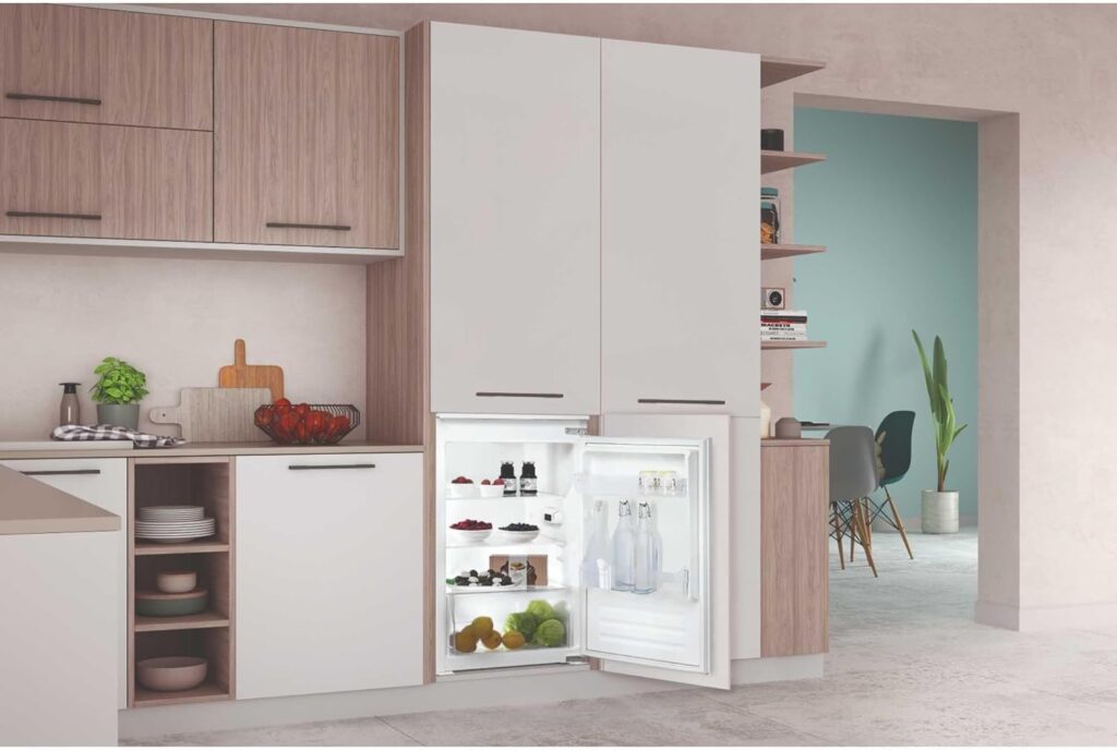 Indesit 136 Litre Integrated In-Column Larder Fridge - White           [Energy Class E]