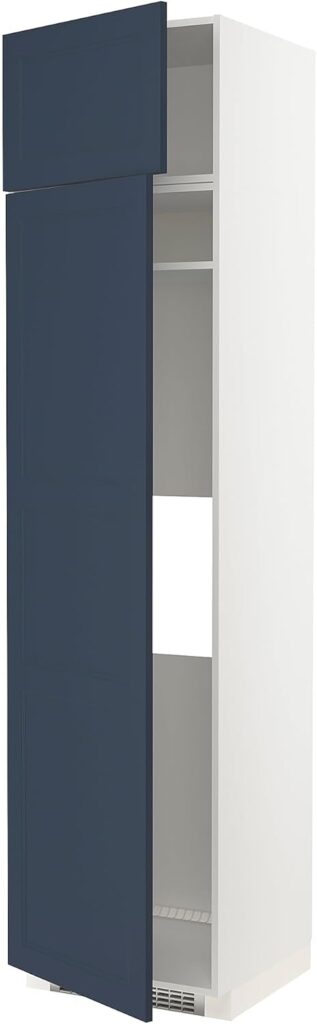 ProTuning METOD Hi cab f fridge or freezer w 2 drs, white Axstad/matt blue, 60x60x240 cm