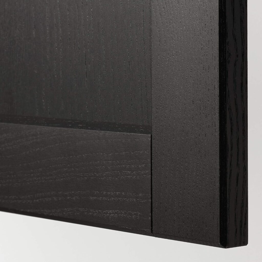 ProTuning METOD Hi cab f fridge or freezer w 2 drs, white/Lerhyttan black stained, 60x60x200 cm
