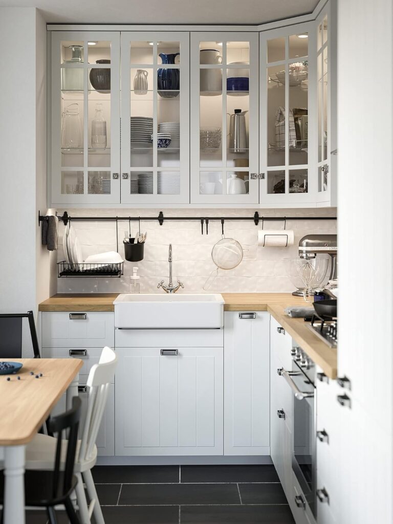 ProTuning METOD Hi cab f fridge or freezer w 2 drs, white/Stensund white, 60x60x200 cm