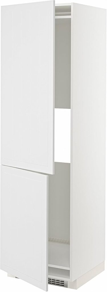 ProTuning METOD Hi cab f fridge or freezer w 2 drs, white/Stensund white, 60x60x200 cm