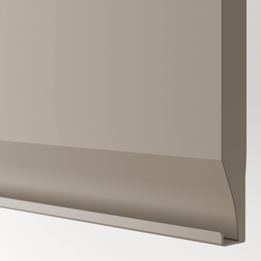 ProTuning METOD Hi cab f fridge or freezer w 2 drs, white/Upplöv matt dark beige, 60x60x200 cm