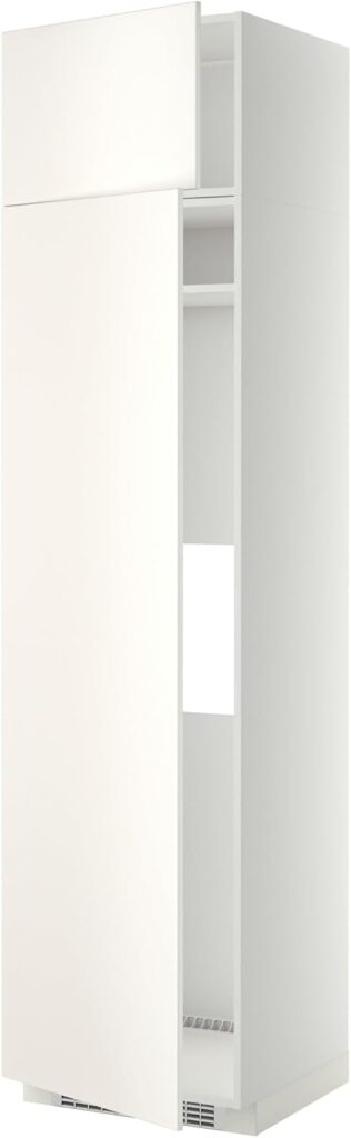 ProTuning METOD Hi cab f fridge or freezer w 2 drs, white/Veddinge white, 60x60x240 cm