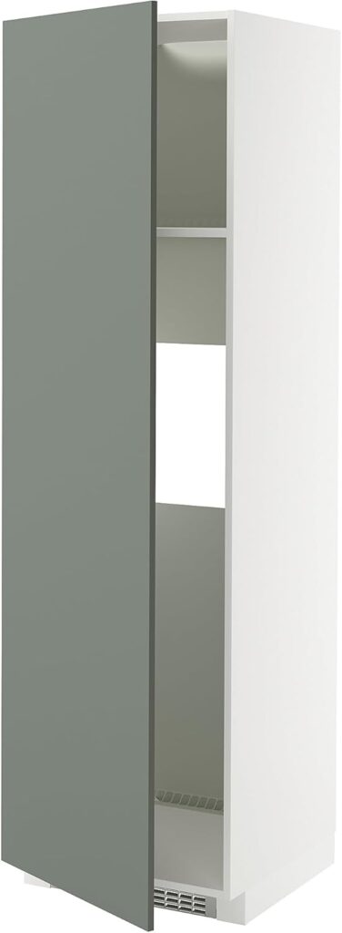 ProTuning METOD High cab f fridge or freezer w door, white/Nickebo matt grey-green, 60x60x200 cm