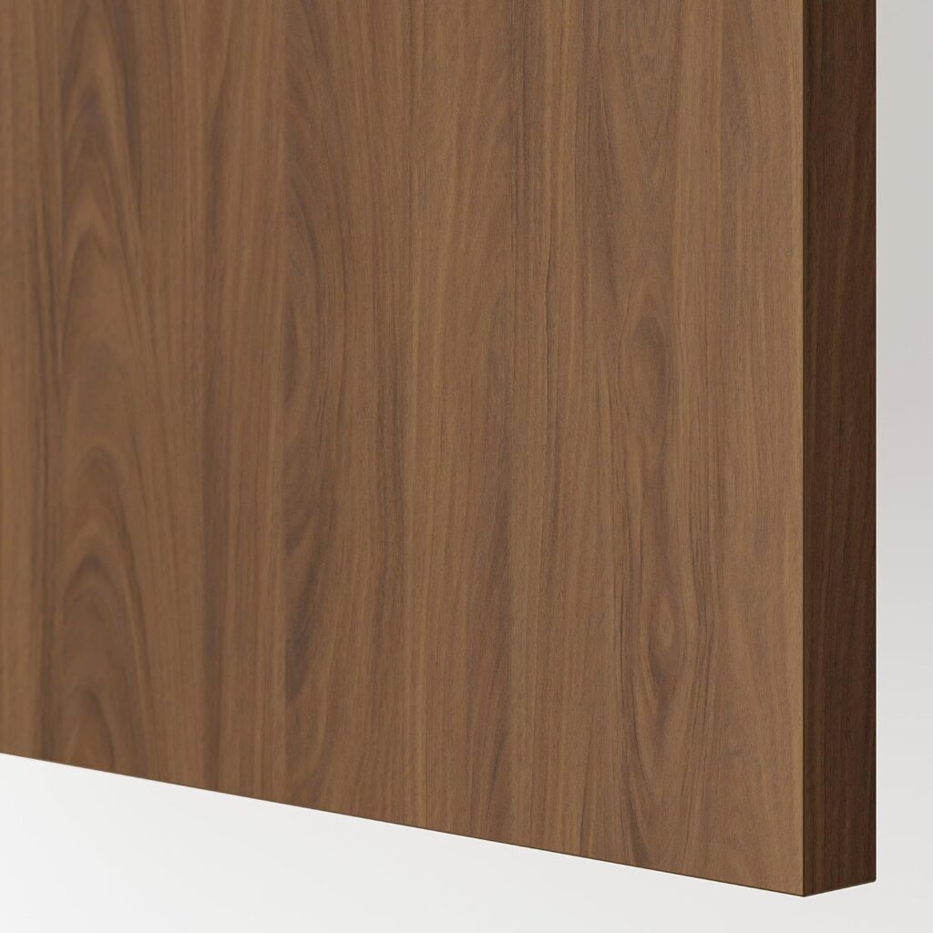ProTuning METOD High cab f fridge or freezer w door, white/Tistorp brown walnut effect, 60x60x200 cm