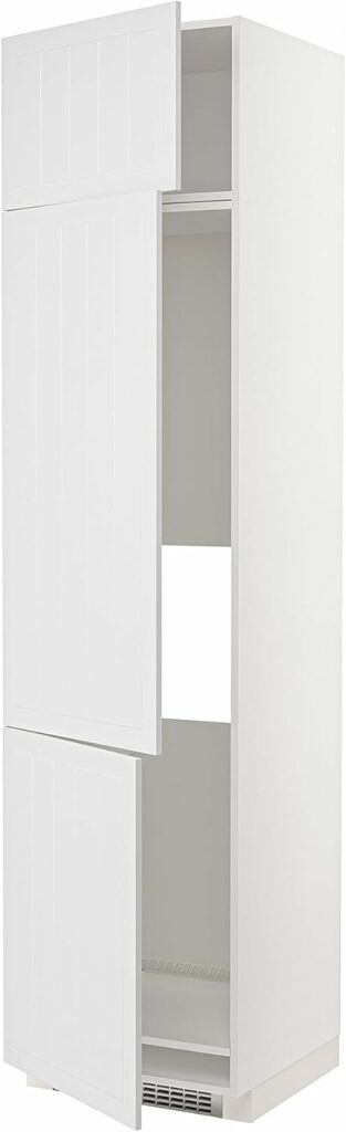 ProTuning METOD High cab f fridge/freezer w 3 doors, white/Stensund white, 60x60x240 cm