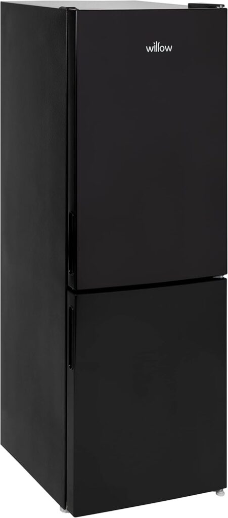 Willow WFF157W 157L Freestanding 70/30 Fridge Freezer with Adjustable Thermostat, Mark-Proof Finish, Low Frost, 2 Year Warranty - White           [Energy Class E]