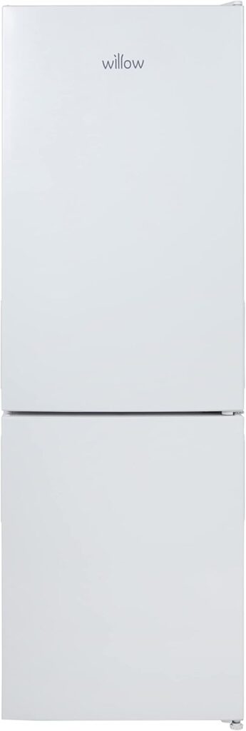 Willow WFF157W 157L Freestanding 70/30 Fridge Freezer with Adjustable Thermostat, Mark-Proof Finish, Low Frost, 2 Year Warranty - White           [Energy Class E]