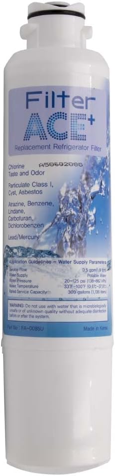 ACE+ FA-0085U | Water Filter Compatible with Samsung DA29-00020B, HAF-CIN/EXP, HAF-CIN, DA97-08006A-B, DA97-08006A-E Fridge Filter Cartridge for Side by Side Refrigerator