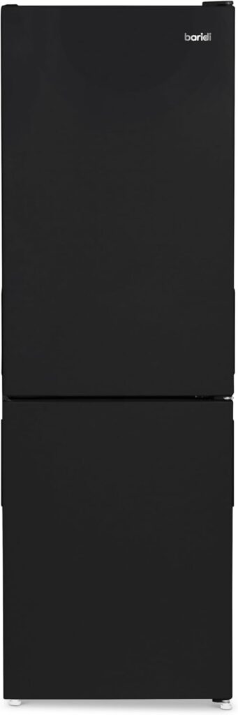 Baridi 47cm 70/30 Fridge Freezer with Adjustable Thermostat, 157L Capacity, Reversible Door, Low Frost, 3 Star Rating - Black - DH253           [Energy Class E]